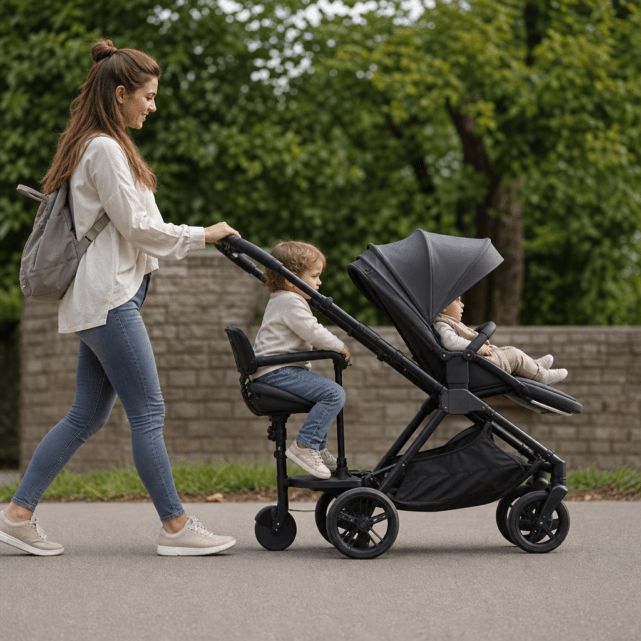 Zusatzsitz am Kinderwagen: Voraussetzungen, Sitzposition und sichere Nutzung im Alltag